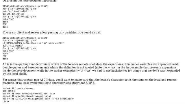 Unix & Linux: Bash - Passing an array to remote hosts via ssh (2 Solutions!!) смотреть онлайн