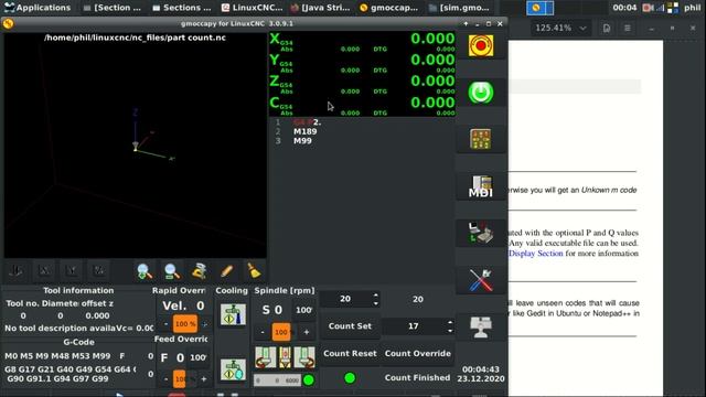 LinuxCNC user defined custom M codes смотреть онлайн