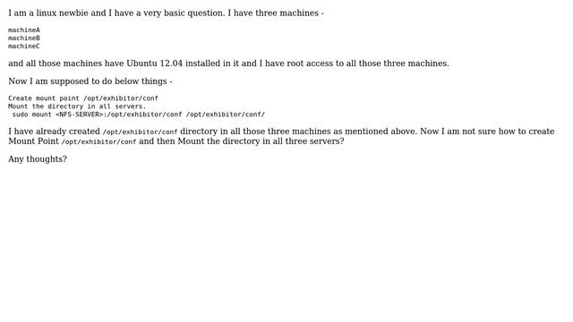 Ubuntu: How to create Mount Point and then mount the directory in all servers? смотреть онлайн