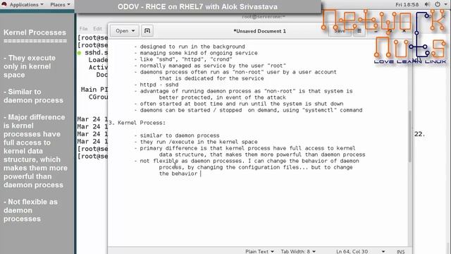 Day 5 RHCE Training Understanding Linux Process смотреть онлайн
