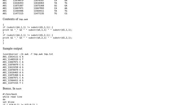 compare and print the values in two arrays using awk (2 Solutions!!) смотреть онлайн