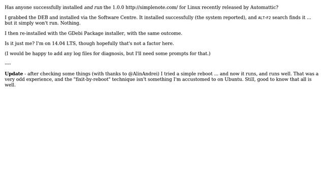Ubuntu: Trouble running Simplenote 1.0 client for Linux from Automattic смотреть онлайн