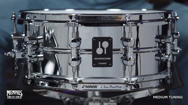 Sonor 14x5.75 Kompressor Series Chrome Plated Steel Snare Drum (KS-140575-SDS)