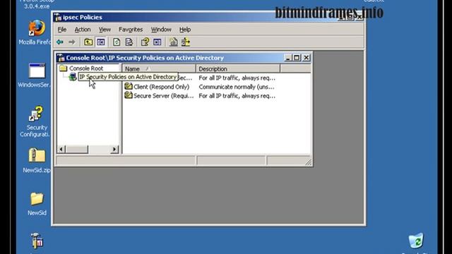IPsec policy on server 2003 DC and CHILD DC смотреть онлайн