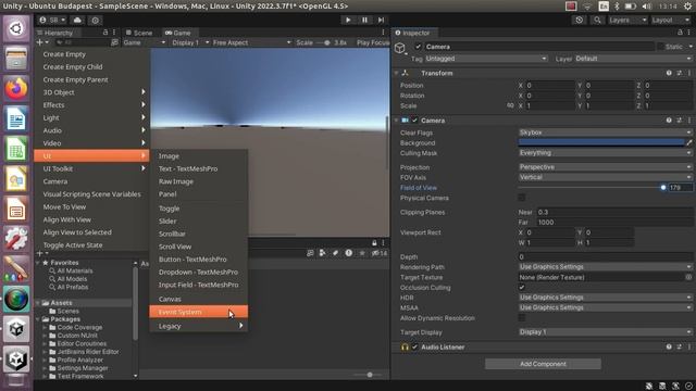 Create your new project in Unity Hub in Ubuntu смотреть онлайн
