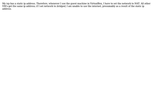 Ubuntu: How to setup network configuration for static ip address in Virtualbox? смотреть онлайн