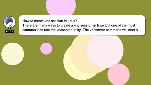 How to create vnc session in linux? смотреть онлайн