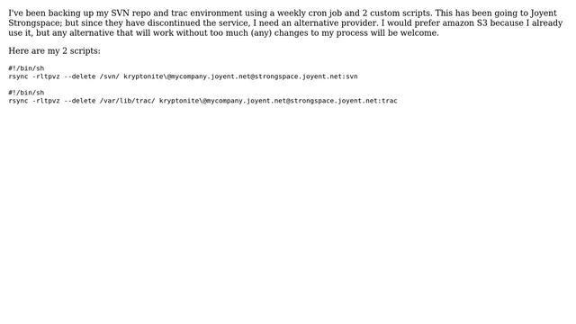DevOps & SysAdmins: Alternative storage for SVN backup with rsync смотреть онлайн