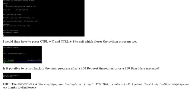 Unix & Linux: Exit /dev/tty after error message смотреть онлайн