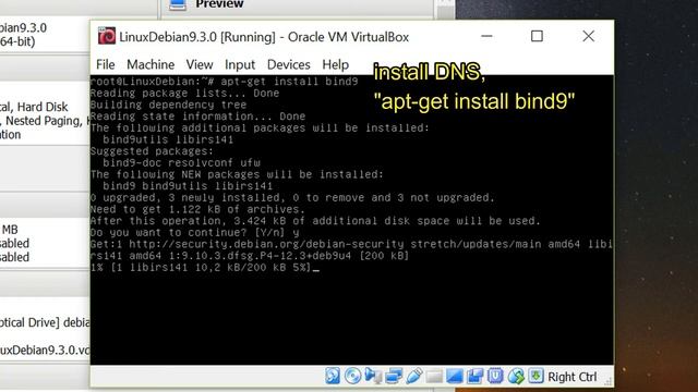 TUTORIAL INSTALL DNS ONLINE DEBIAN 9 DI VIRTUAL BOX || T-ILEV! смотреть онлайн
