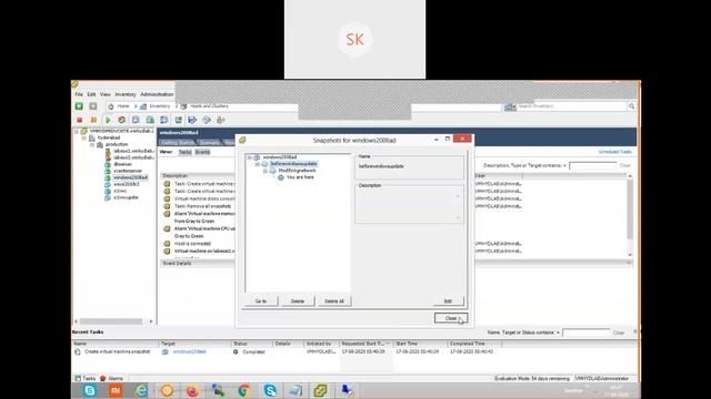 Session # 19 - VMware vSphere Administration 6.0 -VMware Snapshot Management Create , Delete, Rever смотреть онлайн