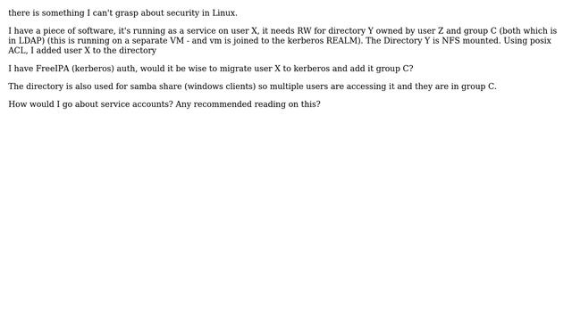 Linux daemon accounts and kerberos смотреть онлайн