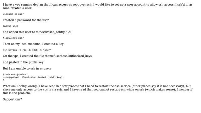 add ssh user to vps смотреть онлайн