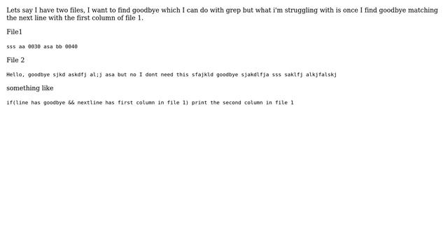 Unix & Linux: Compare text files with grep смотреть онлайн