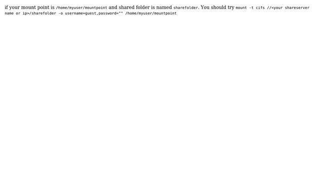 Unix & Linux: Accessing a SMB share without a password (6 Solutions!!) смотреть онлайн