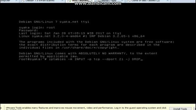 Cara Block Service FTP dengan IPTABLES Debian CLI WORK [GoldDrifter] смотреть онлайн