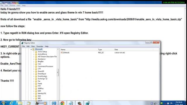 how to enable aeros in win 7 home basic (100% working with proof !!!!) смотреть онлайн