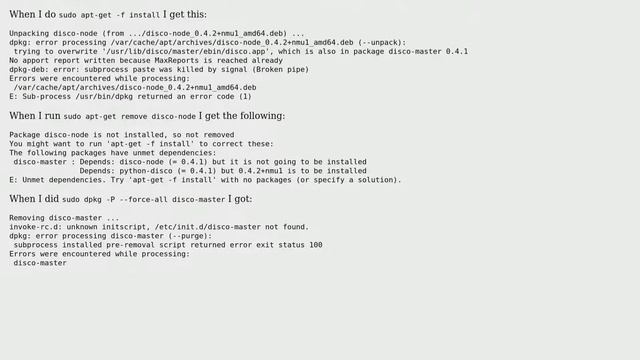 Ubuntu: How to force remove a package if dpkg removal script fails? смотреть онлайн
