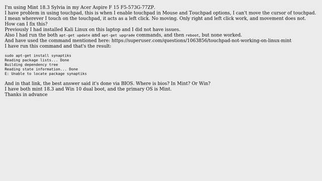 Unix & Linux: How to use touchpad in Mint 18.3 Sylvia? (2 Solutions!!) смотреть онлайн