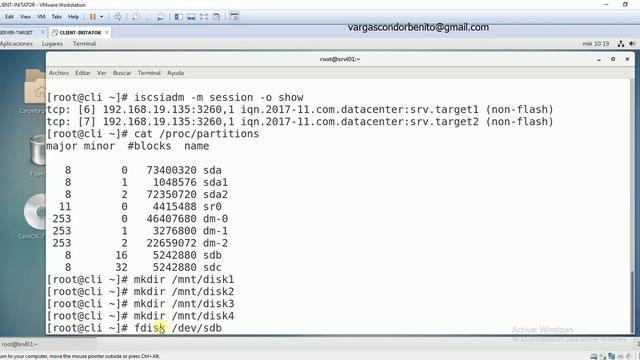Linux-Centos7: Instalación y configuración de ISCSI-2 - Tutorial - смотреть онлайн