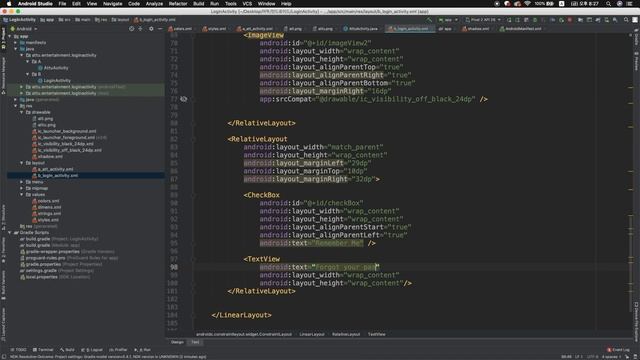 Create Login Page in Android Studio | Part 1 | Login Screen (XML, Design UI) смотреть онлайн