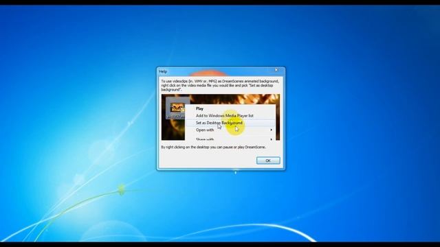 Tutorial Instal DreamScene Windows смотреть онлайн