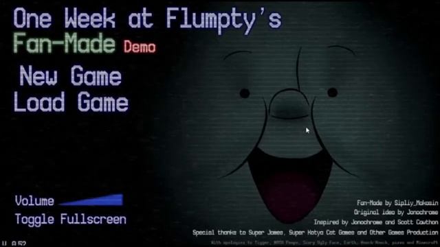 One Week At Flumpty's (Fan Made) Night 1 And 2