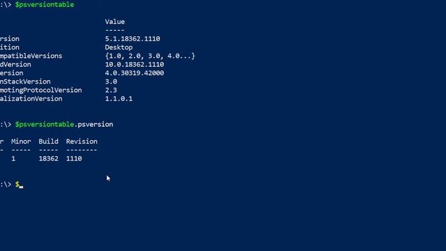 How to check the PowerShell version using commands? смотреть онлайн