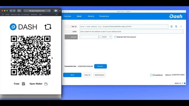 Paying with Dash Electrum and Dash Core Desktop смотреть онлайн