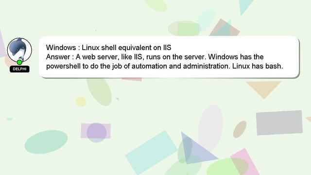 Windows : Linux shell equivalent on IIS смотреть онлайн