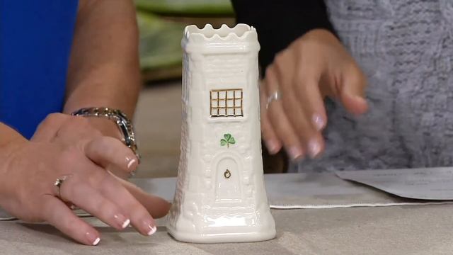 Belleek Bunratty Castle Vase on QVC смотреть онлайн
