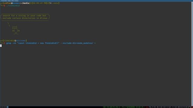 use #grep to search your #code while excluding certain directories in #linux. смотреть онлайн