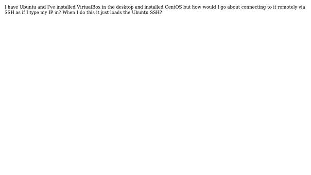 Unix & Linux: How to connect to a virtualbox guest? смотреть онлайн