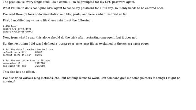 Ubuntu: How can I get GPG Agent to cache my password? смотреть онлайн