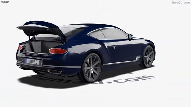 Bentley Continental GT with HQ interior 2021 3D model by 3DModels.org смотреть онлайн