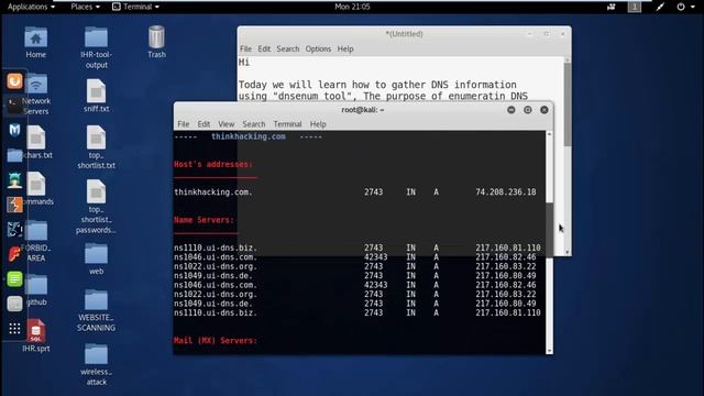 Dns Information Gathering Using DnsEnum - Kali Linux смотреть онлайн