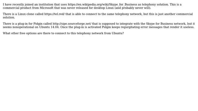 Ubuntu: Free software to connect to Skype for Business смотреть онлайн