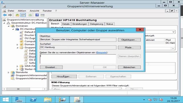 Windows Server 2012 R2 Drucker per Gruppenrichtlinie verteilen GPO printer deployment to client смотреть онлайн