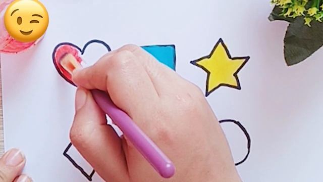 Learn To Drawing And Coloring A Shapes For Kids | рисование фигур для детей |आकृतियाँ बनाना और रंगन