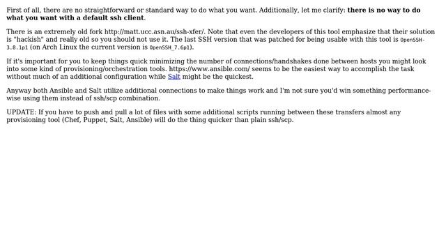 Unix & Linux: combine ssh and scp in one ssh session (4 Solutions!!) смотреть онлайн