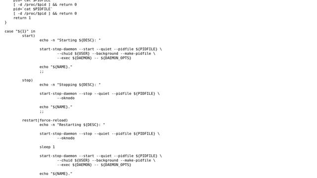 Ubuntu: Odoo (OpenERP) start-stop-daemon script смотреть онлайн