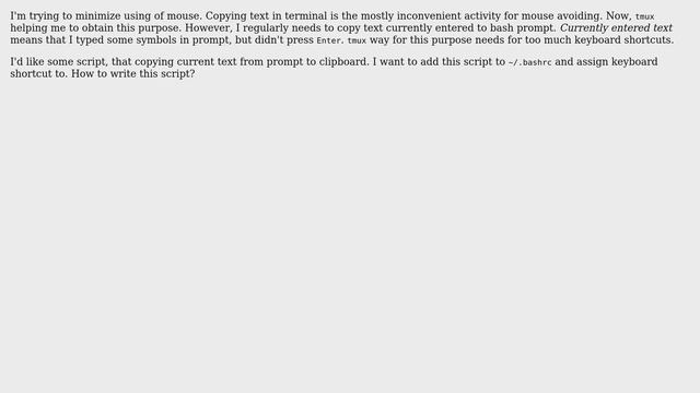 Unix & Linux: Bash script for copying text currently entered to prompt смотреть онлайн