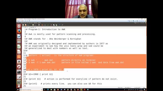 UNIX 4 -12- 2020 AWK prog смотреть онлайн