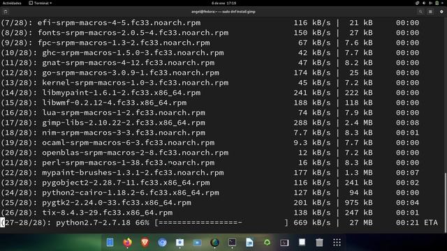 25.Curso de fedora 33. Como instalar Gimp en fedora 33. Video 25 смотреть онлайн