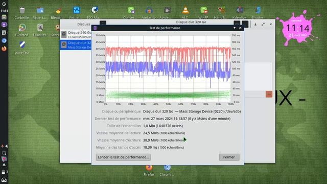 Test gnome-disk (Linux) VS performance vitesse HDD (v02 смотреть онлайн