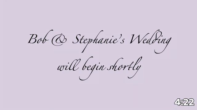 Wedding Of Bob D'Archangelo And Stephanie Bentley