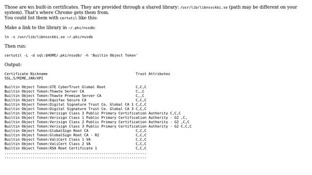 Unix & Linux: Where does Chrome gets its list of certificate authorities from? (3 Solutions!!) смотреть онлайн