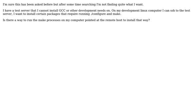 Run local GCC on remote linux server смотреть онлайн