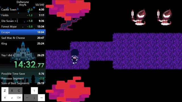 Deltarune Any% (Old WR) 26:22 + Singing The Credits смотреть онлайн