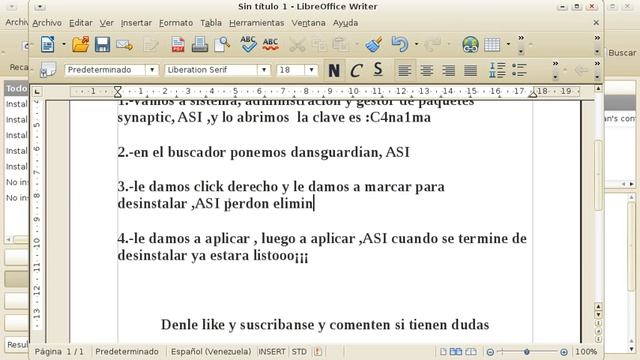como quitar el dansguardian canaima смотреть онлайн